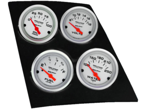 1968-1969 Camaro / Firebird or 1968-1974 Nova 4 Gauge Console Insert w/ Auto Meter Ultra-Lite Gauges