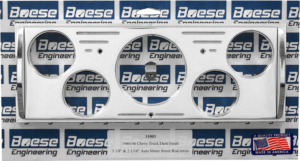 1940-1946 Chevy Truck 5 gauge Billet Aluminum Gauge Panels