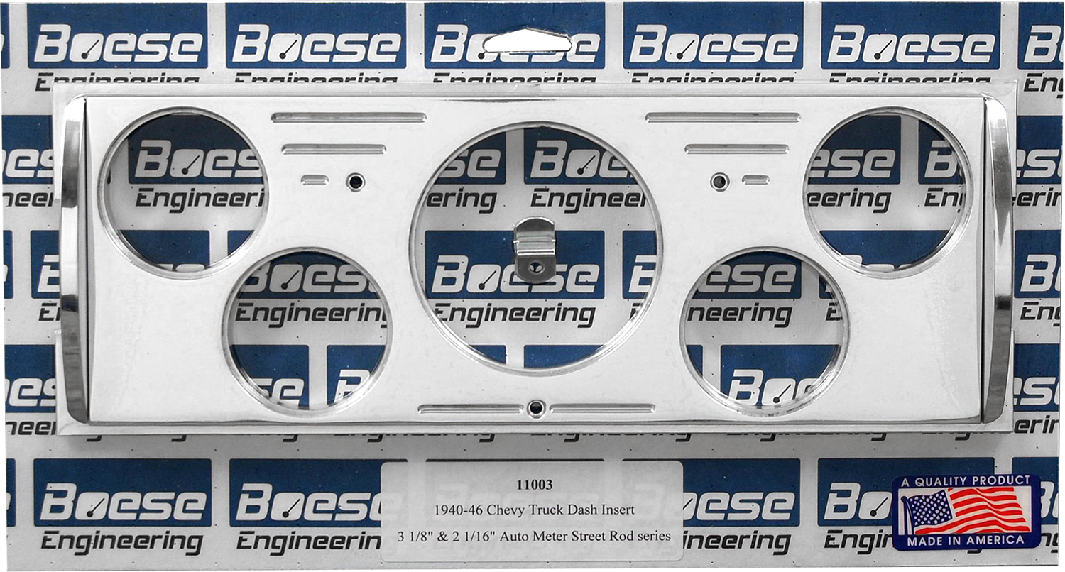 1940-1946 Chevy Truck 5 gauge Billet Aluminum Gauge Panels