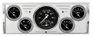 1940-1946 Chevy Truck Billet Aluminum 5 Gauge Panel w/ Classic Instruments Gauges (Ultimate Speedometer)
