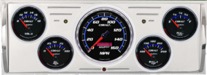 1940-1946 Chevy Truck Billet Aluminum Gauge Panel w/ Auto Meter Cobalt Gauges