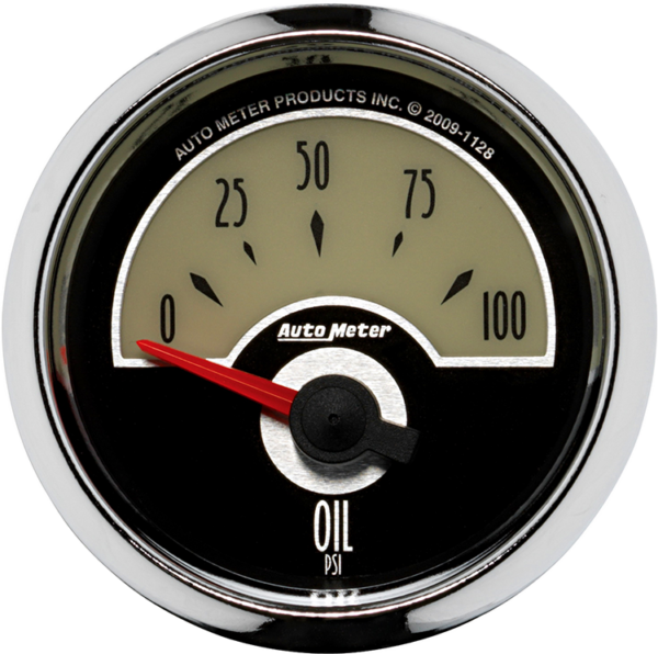 1128 AutoMeter Cruiser 2-1/16" 0-100 PSI Oil Pressure Gauge