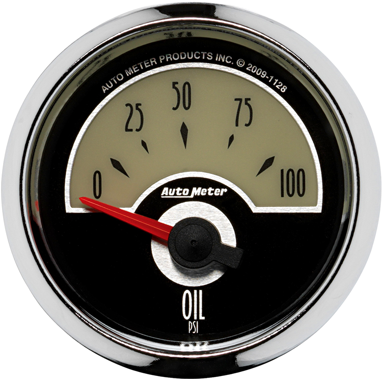 1128 AutoMeter Cruiser 2-1/16" 0-100 PSI Oil Pressure Gauge