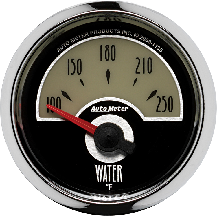 1138 AutoMeter Cruiser 2 1/16" Water Temperature Gauge (100-250)