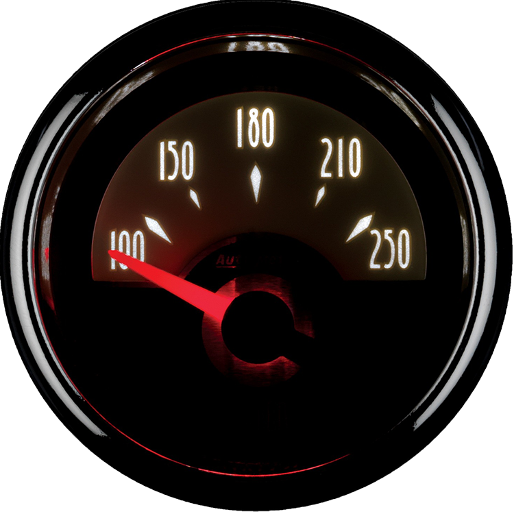 1138 AutoMeter Cruiser 2 1/16" Water Temperature Gauge (100-250) - Image 2