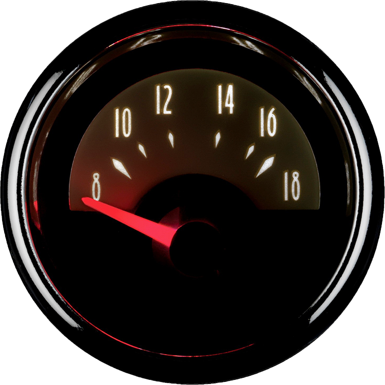 1193 Auto Meter Cruiser 2 1/16" Voltmeter Gauge - Image 2