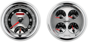 1947-1953 Chevy Truck Aluminum Adapter Rings w/ AutoMeter American Muscle Gauges (Speedo/Tach)