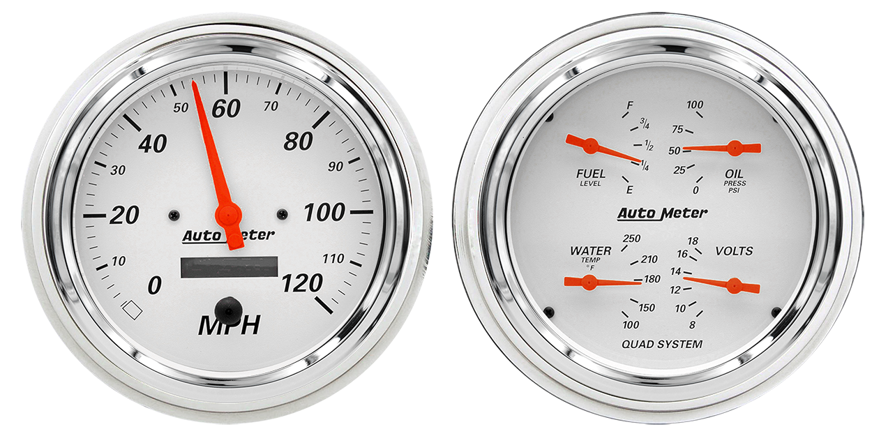 1947-1953 Chevy Truck Aluminum Adapter Rings Auto Meter Street Rod Series Gauges - Image 5