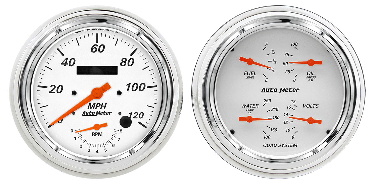 1947-1953 Chevy Truck Aluminum Adapter Rings Auto Meter Street Rod Series Gauges (Speedo/Tach) - Image 5