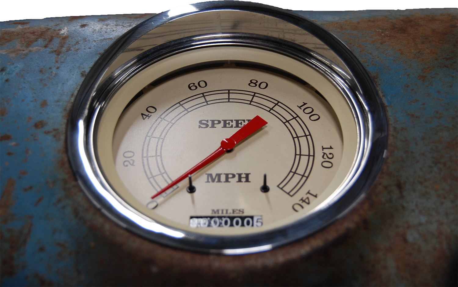 1947-1953 Chevy Truck Eyebrow Aluminum Adapter Rings w/ Classic Instruments Gauges - Image 6