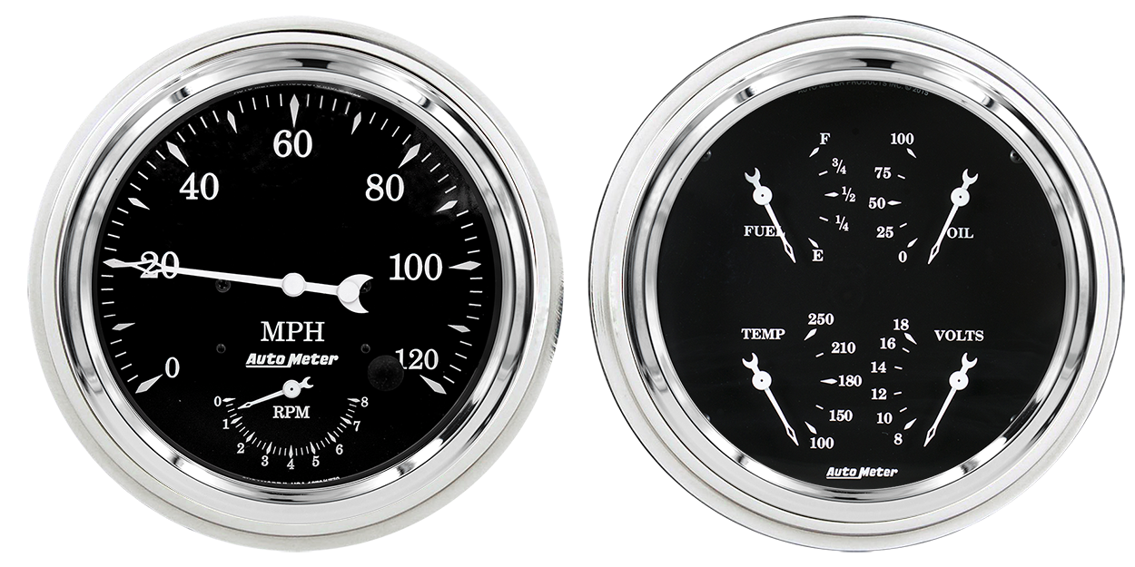 1947-1953 Chevy Truck Aluminum Adapter Rings Auto Meter Street Rod Series Gauges (Speedo/Tach) - Image 3
