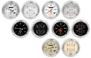 1947-1953 Chevy Truck Aluminum Adapter Rings Auto Meter Street Rod Series Gauges (Speedo/Tach)