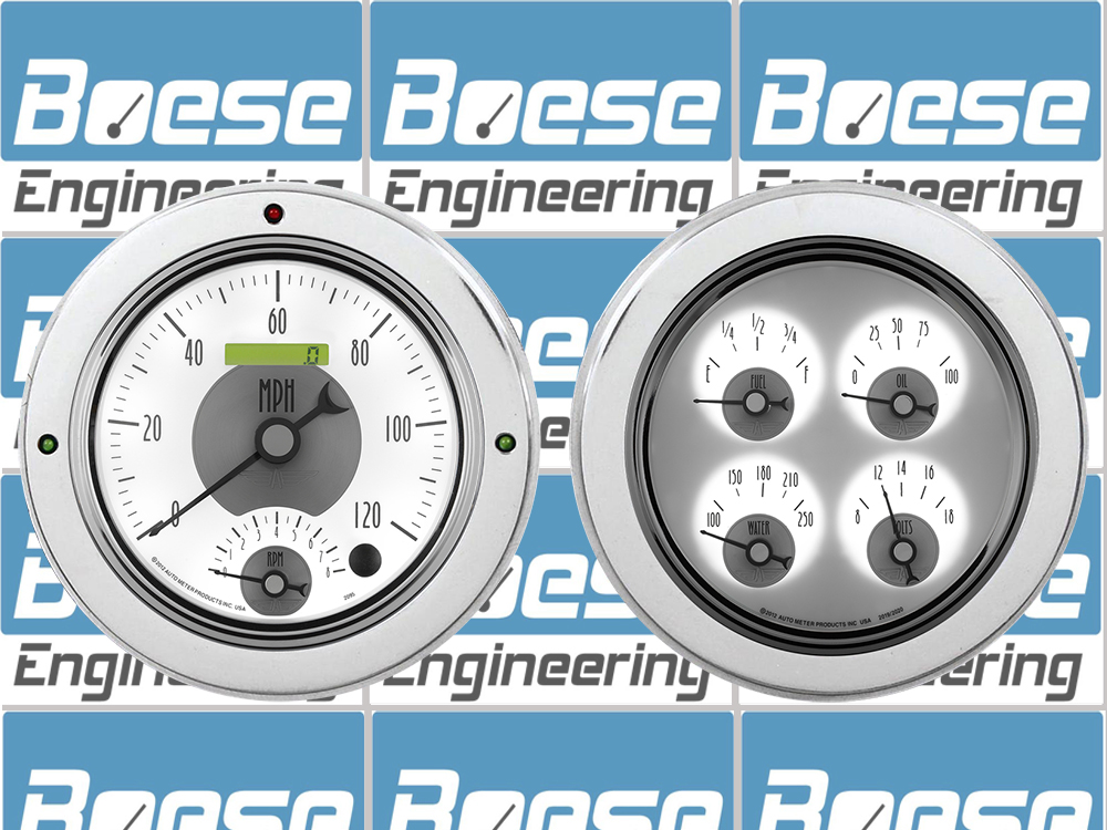 1954-1955 Chevy Truck Aluminum Adapter Rings w/ Auto Meter Prestige Series Gauges - Image 4