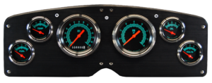 1954-1955 GMC Truck Aluminum Gauge Panel w/ Classic Instruments Gauges