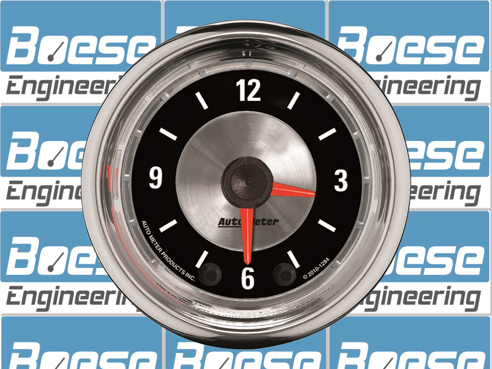 1940 Chevy Car Clock Insert w/ Auto Meter American Muscle Clock - Image 2