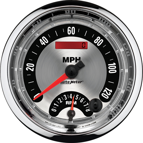 1295 AutoMeter American Muscle 5" Speedometer/Tachometer Combo Gauge (120 MPH / 8,000 RPM)