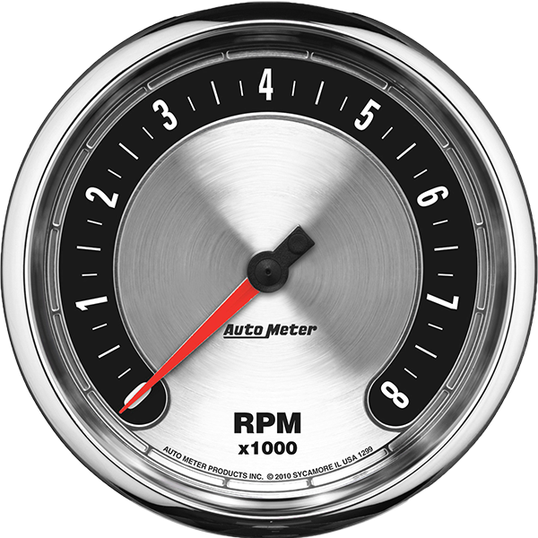 1299 AutoMeter American Muscle 5" In-Dash 8,000 RPM Tachometer