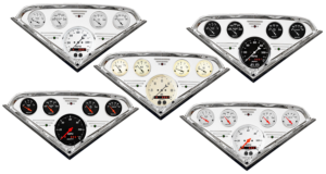 1955-1959 Chevy Truck Aluminum Gauge Panel w/ Auto Meter Street Rod Series Gauges (GPS)