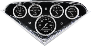 1955-1959 Chevy Truck Aluminum Gauge Panel w/ Auto Meter Street Rod series gauges