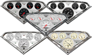 1955-1959 Chevy Truck Billet Aluminum Gauge Panel w/ Auto Meter Street Rod series gauges