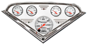 1955-1959 Chevy Truck Billet Aluminum Gauge Panel w/ Auto Meter Phantom Gauges