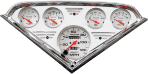 1955-1959 Chevy Truck Aluminum Gauge Panel w/ Ultra-Lite Gauges