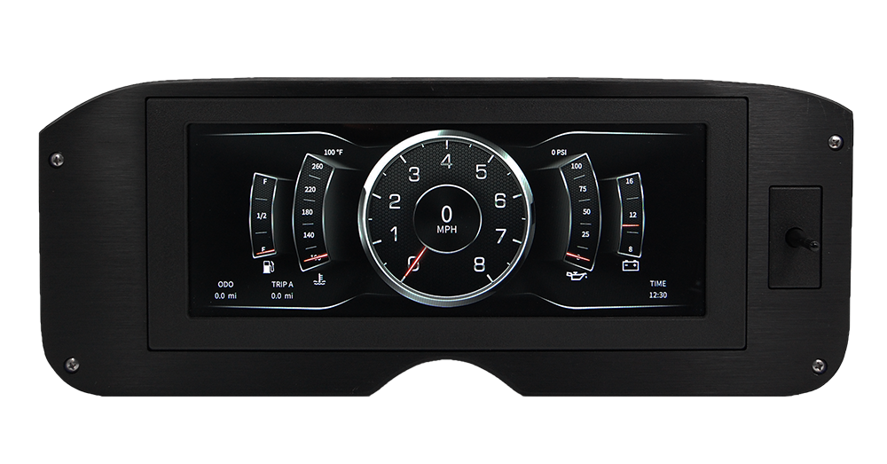 1955-1959 GMC Truck Aluminum Gauge Panel w/ AutoMeter InVision - Image 2