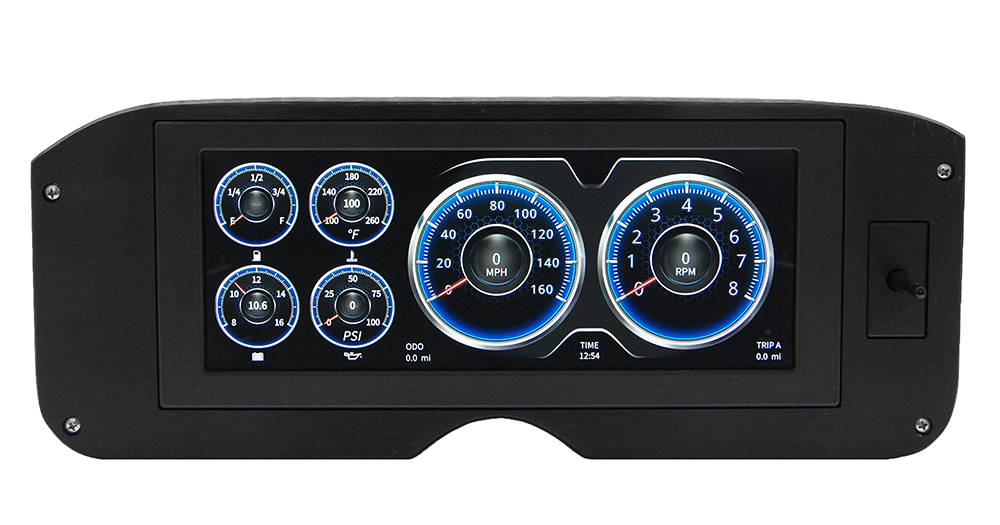 1955-1959 GMC Truck Aluminum Gauge Panel w/ AutoMeter InVision - Image 4