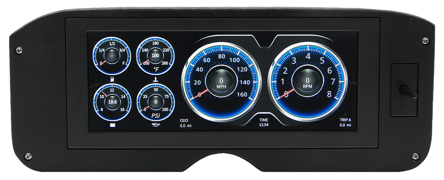 1955-1959 GMC Truck Aluminum Gauge Panel w/ AutoMeter InVision