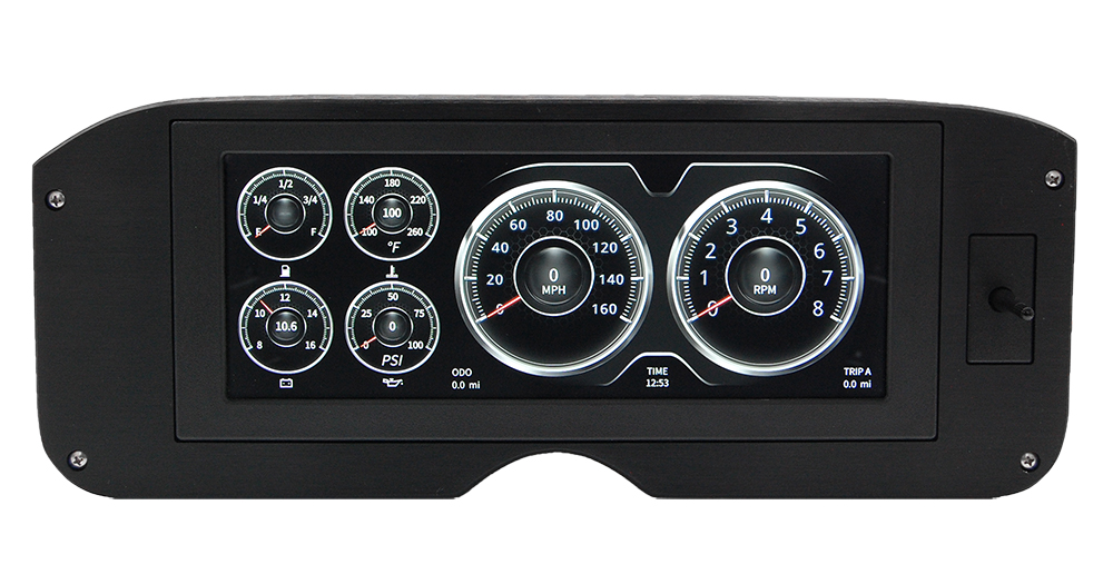 1955-1959 GMC Truck Aluminum Gauge Panel w/ AutoMeter InVision - Image 5