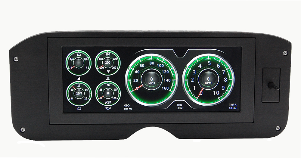 1955-1959 GMC Truck Aluminum Gauge Panel w/ AutoMeter InVision - Image 6