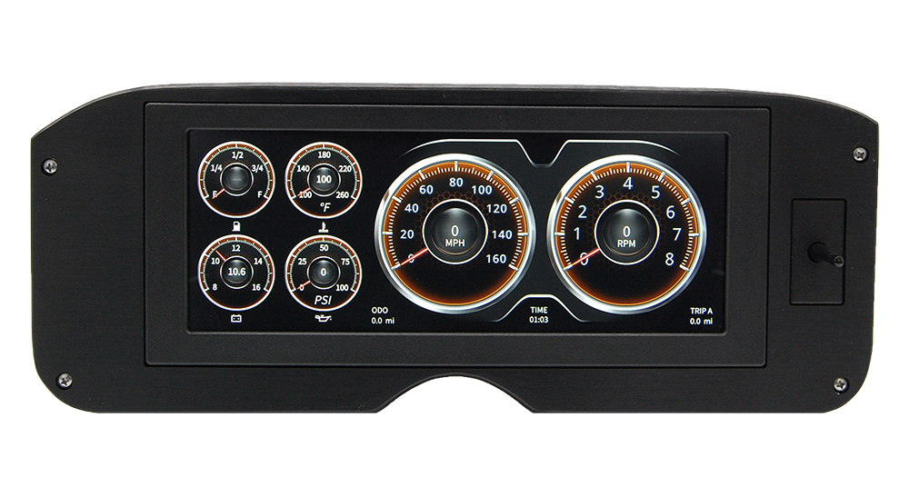 1955-1959 GMC Truck Aluminum Gauge Panel w/ AutoMeter InVision - Image 10