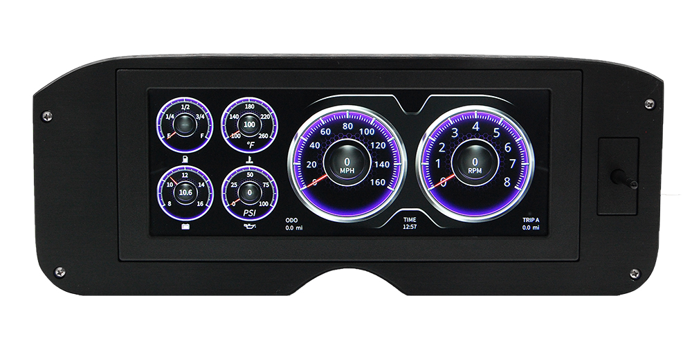 1955-1959 GMC Truck Aluminum Gauge Panel w/ AutoMeter InVision - Image 8