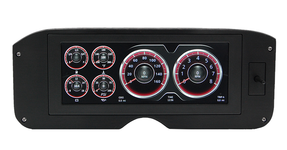 1955-1959 GMC Truck Aluminum Gauge Panel w/ AutoMeter InVision - Image 7