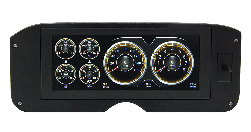 1955-1959 GMC Truck Aluminum Gauge Panel w/ AutoMeter InVision - Image 9