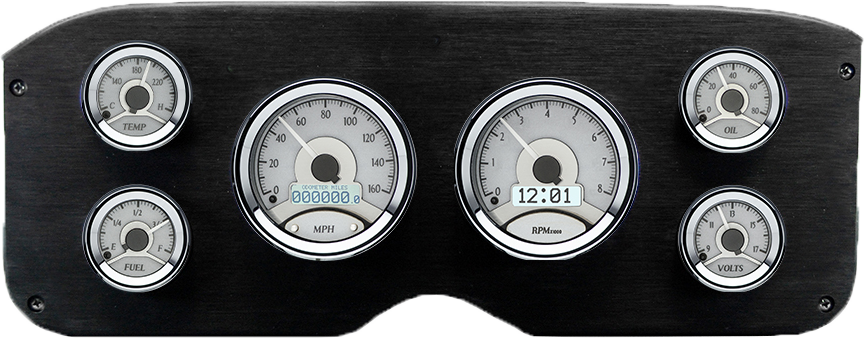 1955-1959 GMC Truck Aluminum Gauge Panel w/ Dakota Digital VHX Silver Alloy Gauges - Image 3