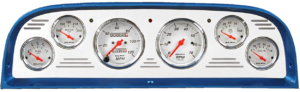 1960-1963 Chevy Truck Billet Aluminum Gauge Panel w/ Auto Meter Street Rod series gauges
