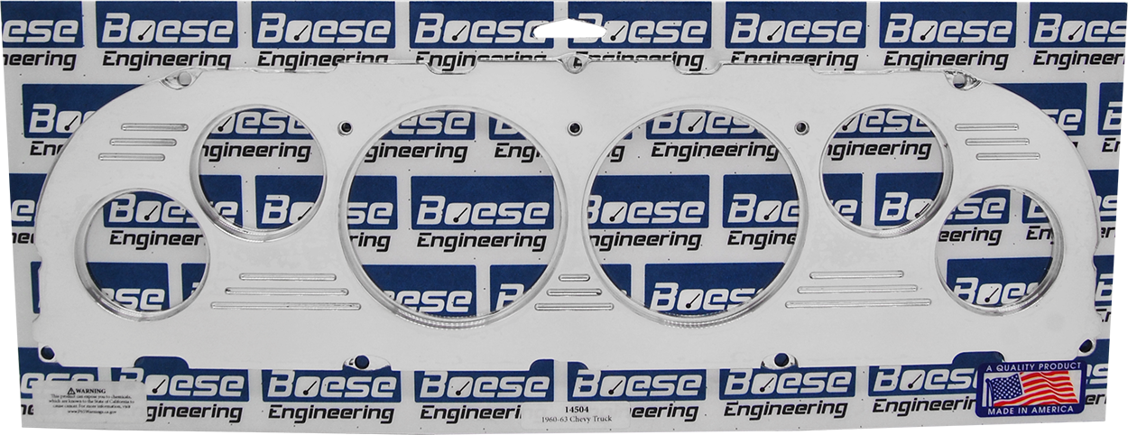 1960-1963 Chevy Truck 6 gauge Billet Aluminum Gauge Panels