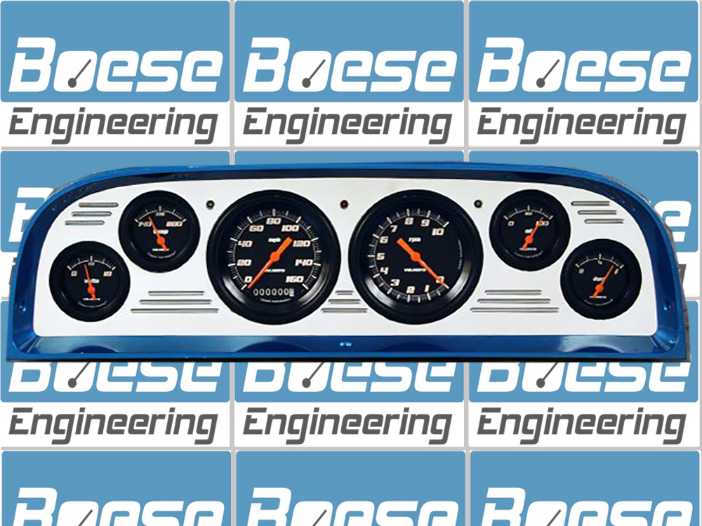 1960-1963 Chevy Truck Billet Aluminum 6 Gauge Panel w/ Classic Instruments Gauges - Image 2