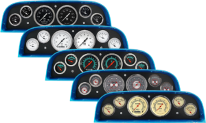 1960-1963 Chevy Truck Billet Aluminum 6 Gauge Panel w/ Classic Instruments Gauges