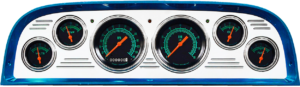 1960-1963 Chevy Truck Billet Aluminum 6 Gauge Panel w/ Classic Instruments Gauges