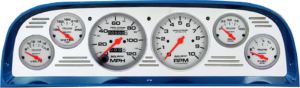 1960-1963 Chevy Truck Billet Aluminum Gauge Panel w/ Ultra-Lite gauges