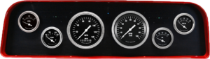 1960-1961 GMC Truck Billet Aluminum 6 Gauge Panel w/ Classic Instruments Gauges