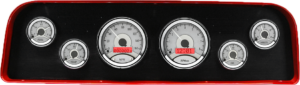 1960-1961 GMC Truck Billet Aluminum Gauge Panel w/ Dakota Digital VHX Silver Alloy Gauges
