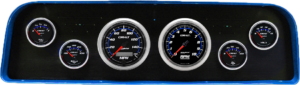 1960-1961 GMC Truck Aluminum Gauge Panel w/ Auto Meter Cobalt Gauges