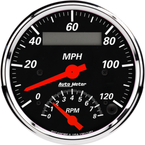 1481 Auto Meter Designer Black 3 3/8" Speedometer/Tachometer Combo Gauge (120 MPH / 8,000 RPM)