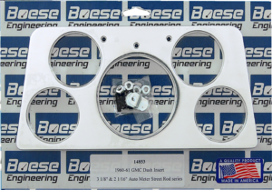 1960-1961 GMC Truck 5 gauge Billet Aluminum Gauge Dash Inserts