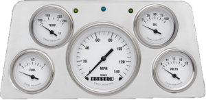 1960-1961 GMC Truck Billet Aluminum 5 Gauge Direct Fit Panel w/ Classic Instruments Gauges