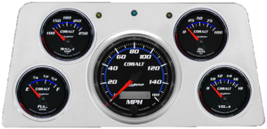 1960-1961 GMC Truck Aluminum 5 Gauge Panel w/ Auto Meter Cobalt Gauges