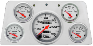 1960-1961 GMC Truck Billet Aluminum Direct Fit 5 Gauge Panel w/ Ultra-Lite gauges